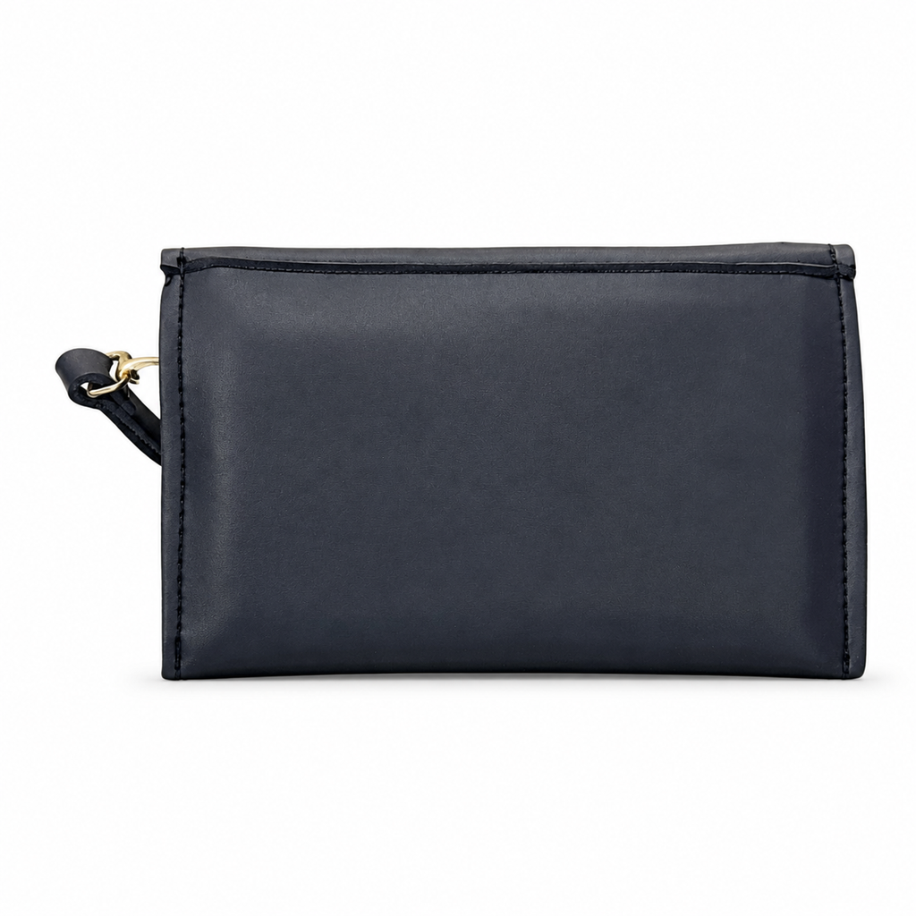 Scalloped Flap Wristlet Clutch