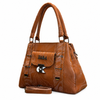 Marbled Structured Handbag