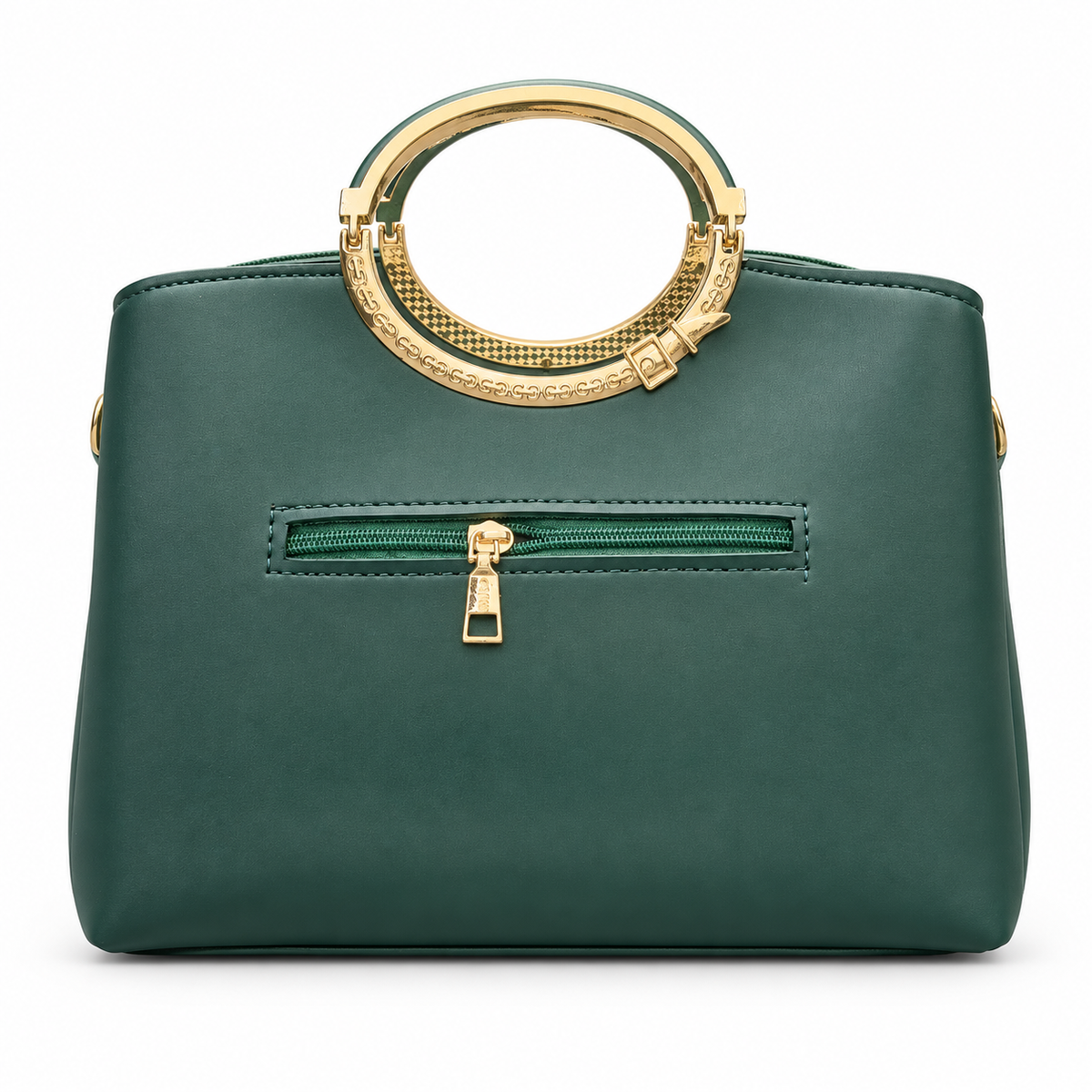 Ring-Handle Handbag