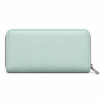 Diamond-Quilted Zipper Wallet