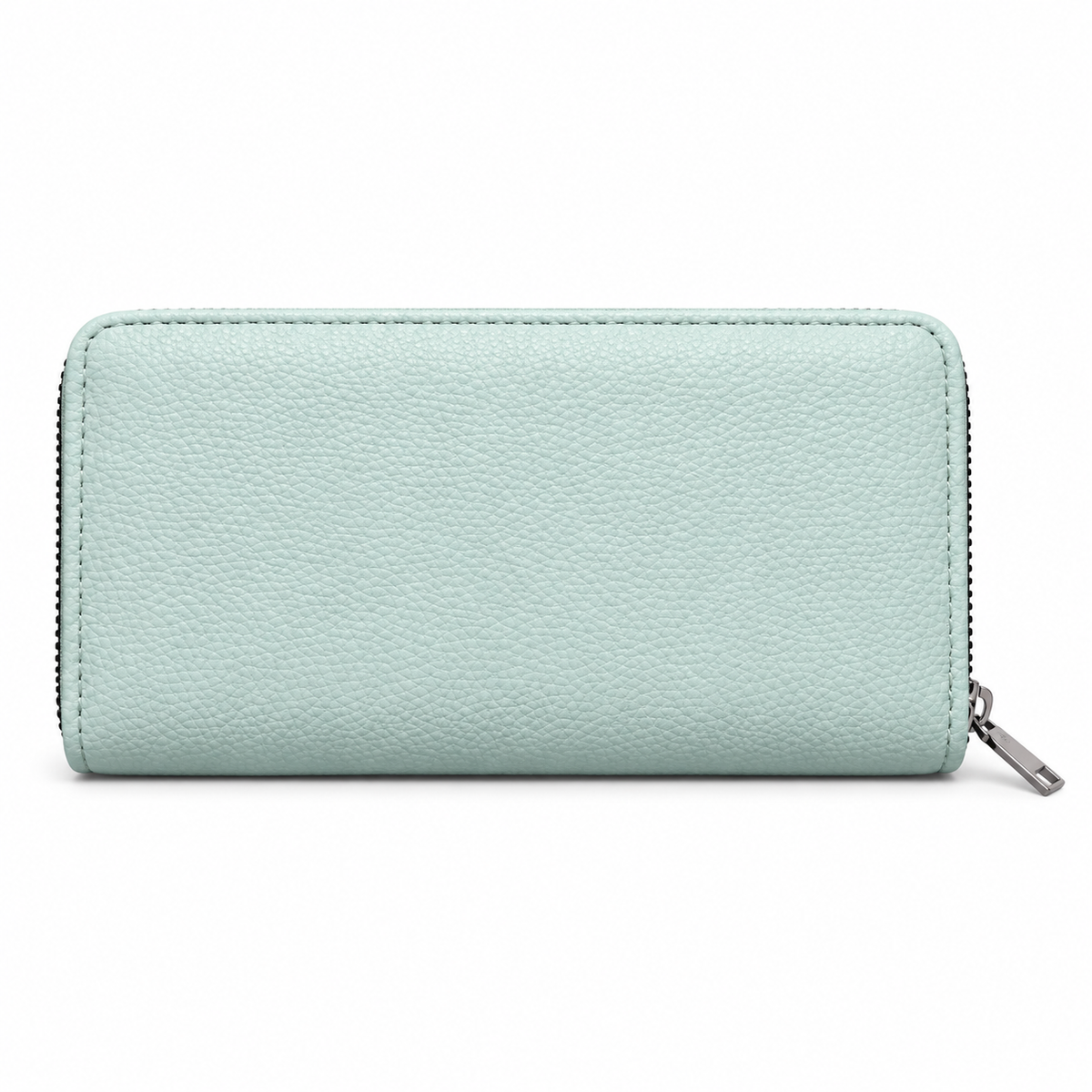 Diamond-Quilted Zipper Wallet