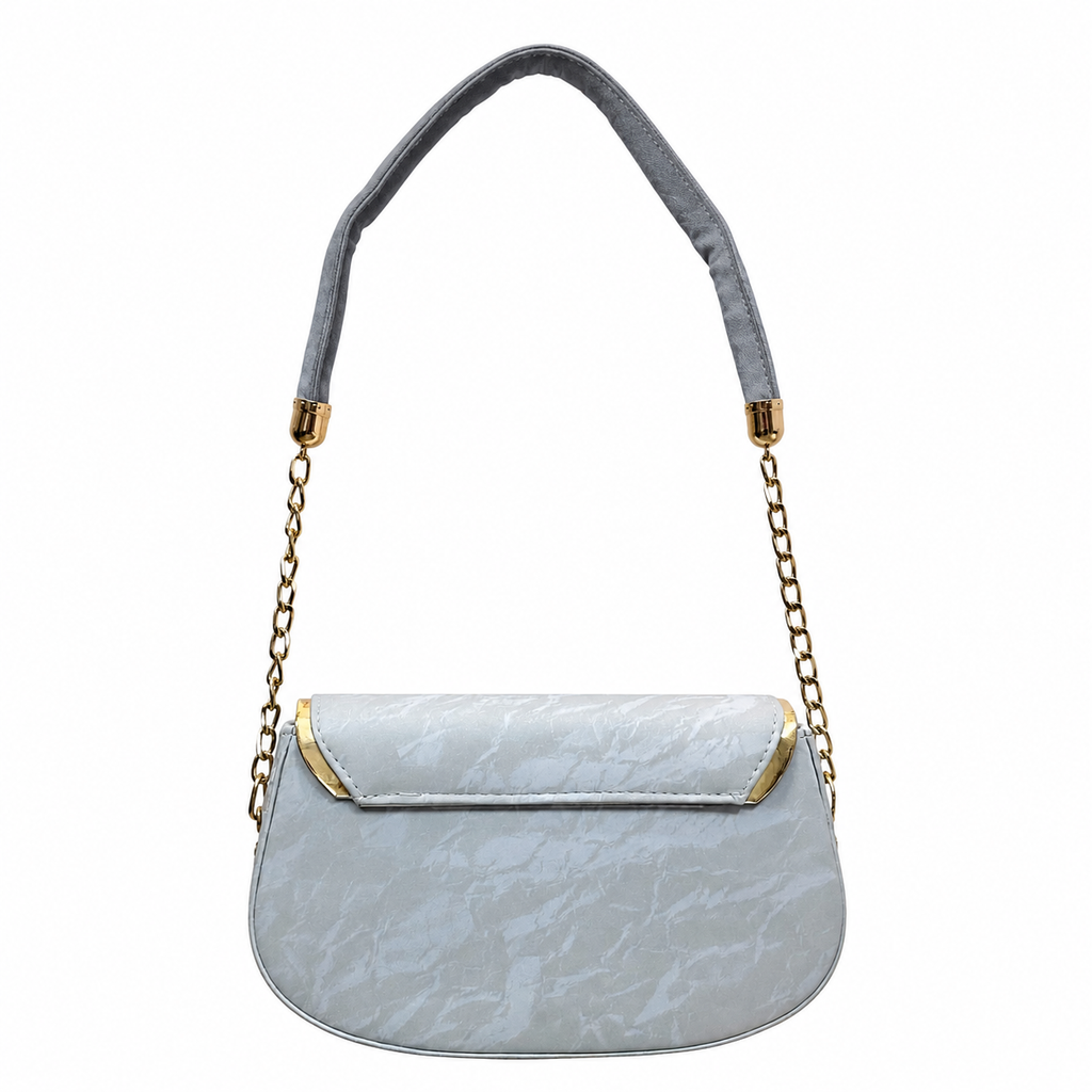 Light Marbled Chain-Shoulder Bag