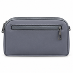 Quilted Scallop-Pattern Zipper Pouch