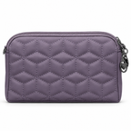 Quilted Beaded Zipper Clutch