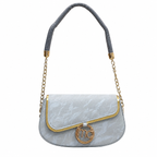 Light Marbled Chain-Shoulder Bag