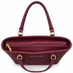 Structured Handbag with Matching Accessory Pouch