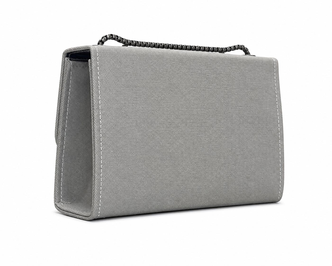 Textured Logo-Accent Flap Shoulder Bag