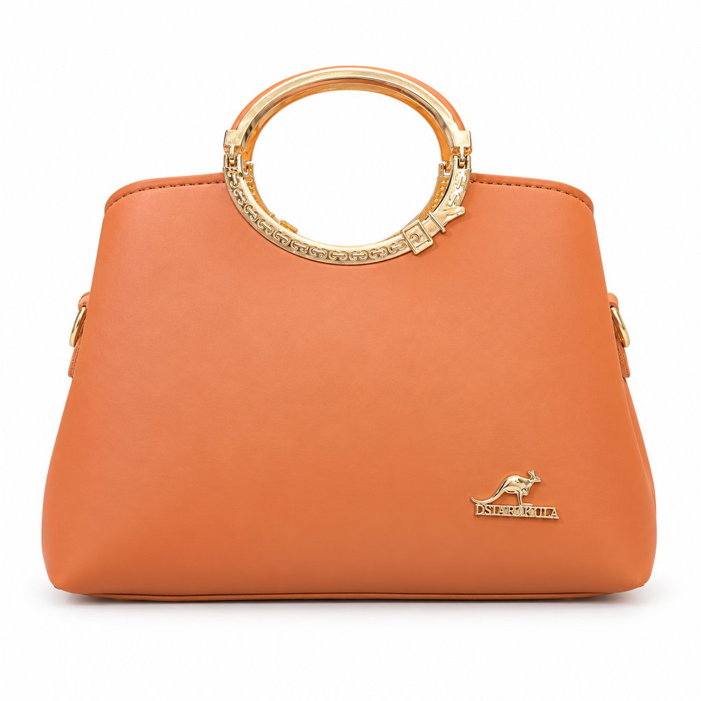 Ring-Handle Handbag