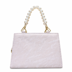 Pearl-Beaded Top-Handle Handbag