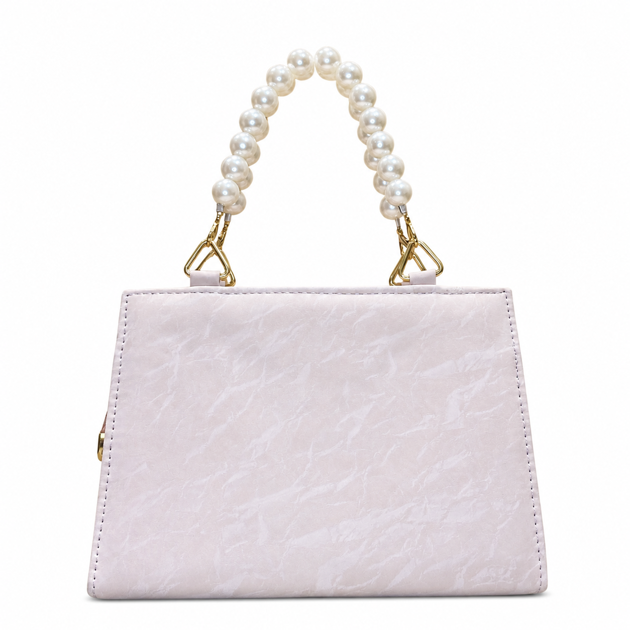 Pearl-Beaded Top-Handle Handbag