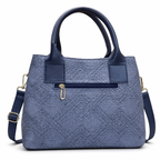 Structured Embossed Mommy Tote Bag