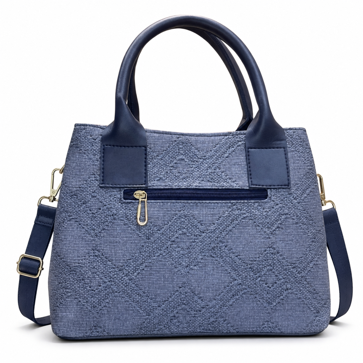 Structured Embossed Mommy Tote Bag