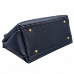 Frame Handbag with Three Interior Compartments