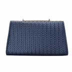 Chevron Embossed Chain Shoulder Bag