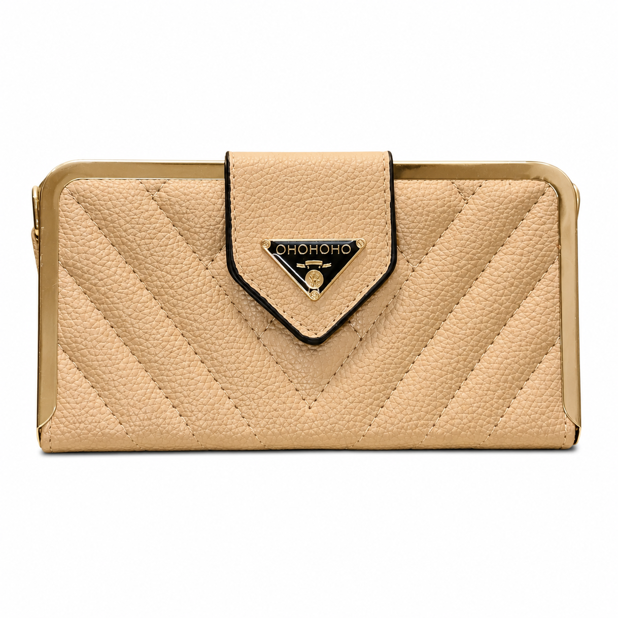 Quilted Frame Envelope Clutch