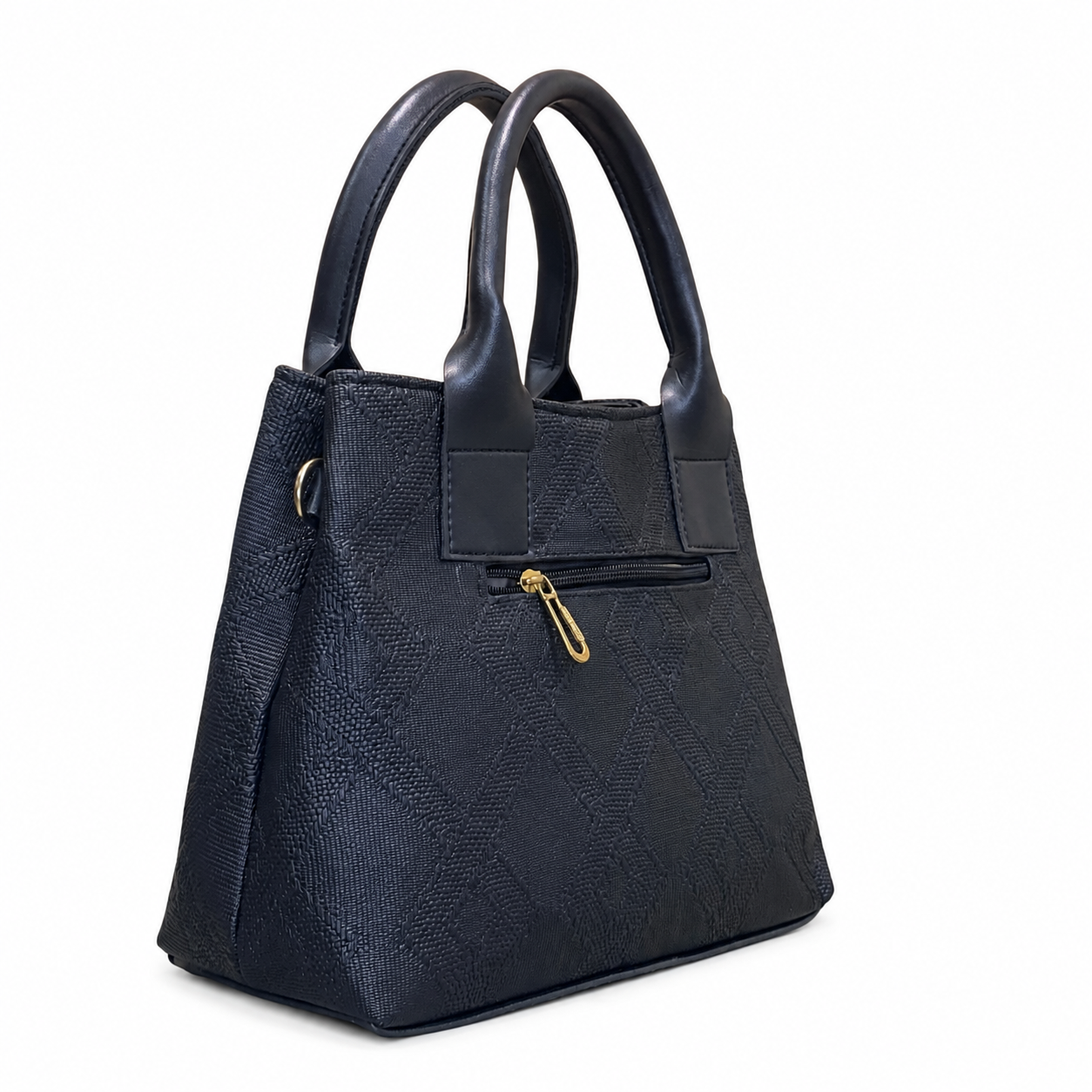 Structured Embossed Mommy Tote Bag