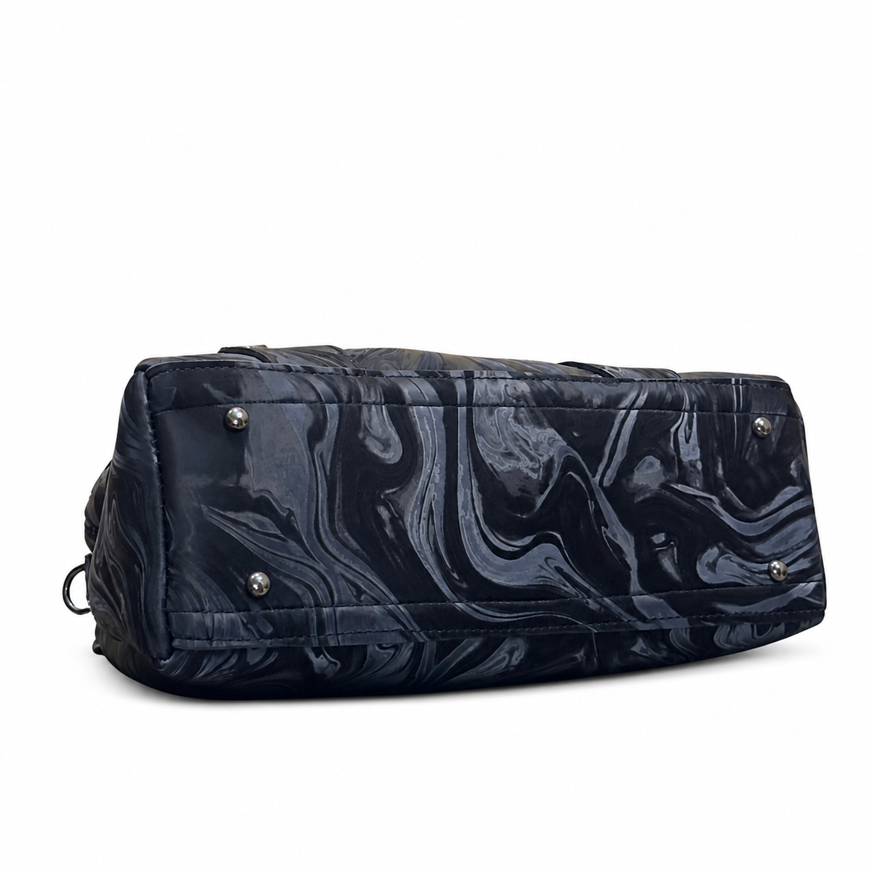 Marbled Structured Handbag