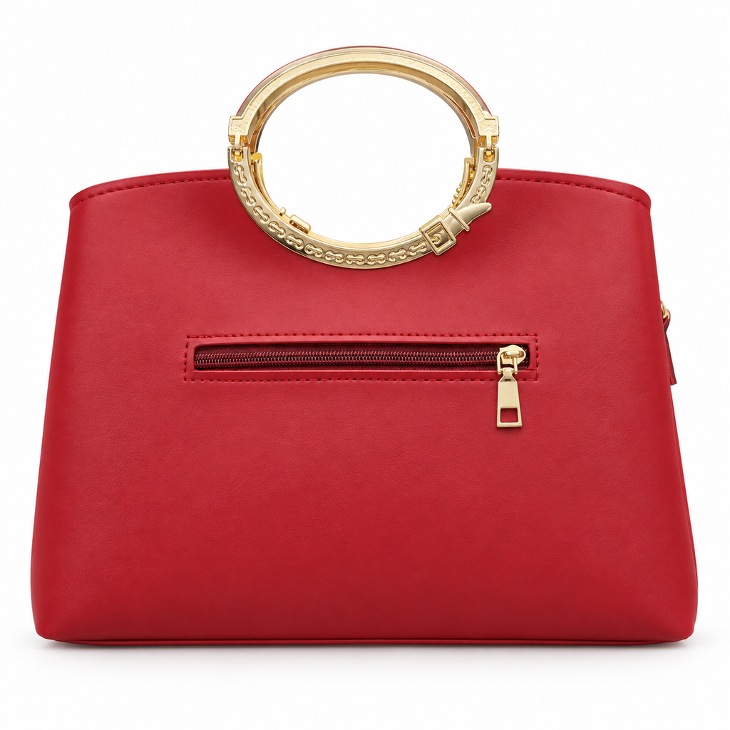 Ring-Handle Handbag