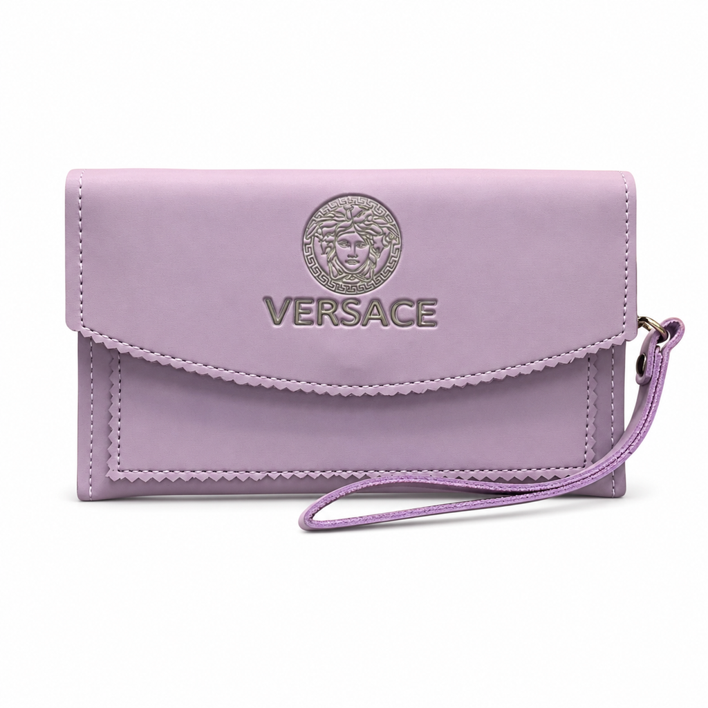 Scalloped Flap Wristlet Clutch