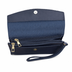 Scalloped Flap Wristlet Clutch