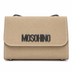 Textured Logo-Accent Flap Shoulder Bag