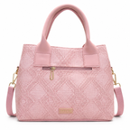 Structured Embossed Mommy Tote Bag