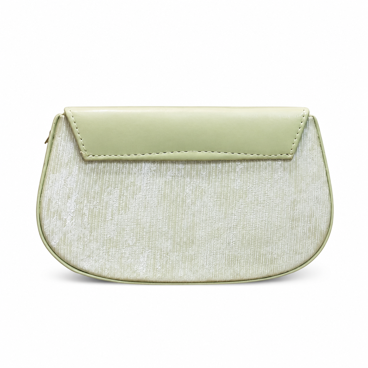 Pleated Textured Flap Chain Shoulder Bag