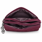 Quilted Beaded Zipper Clutch