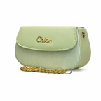 Pleated Textured Flap Chain Shoulder Bag