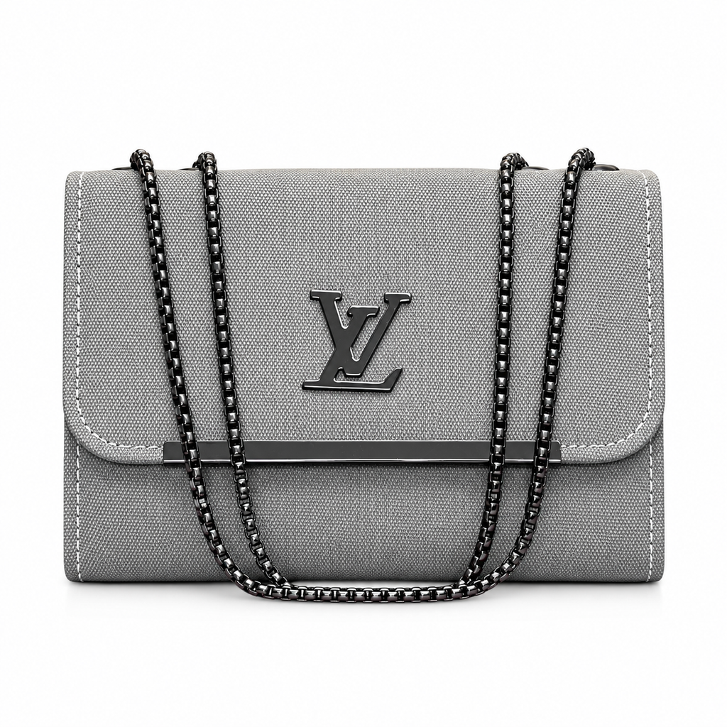 Textured Flap Chain Shoulder Bag