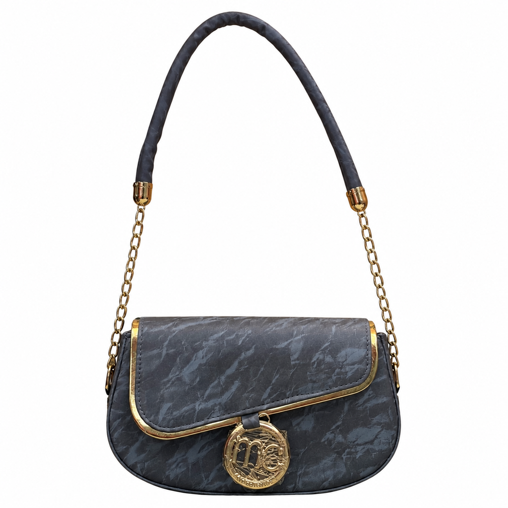 Light Marbled Chain-Shoulder Bag