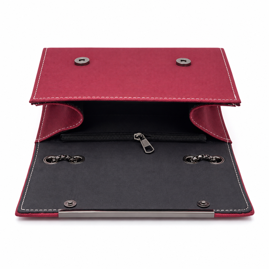 Textured Flap Chain Shoulder Bag