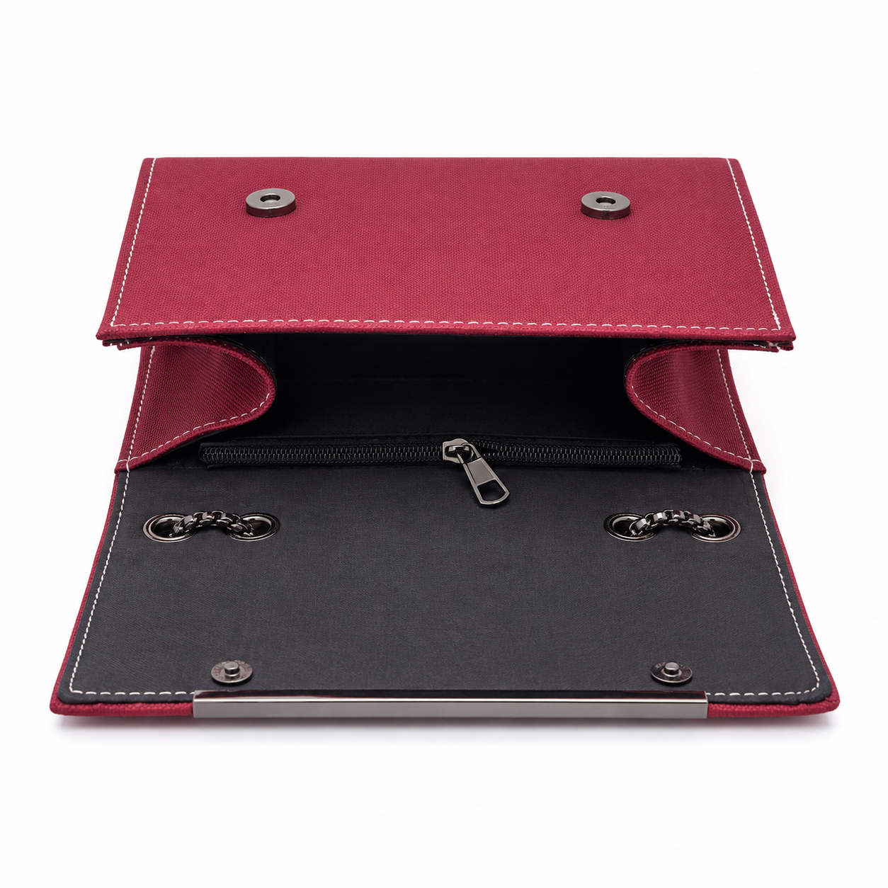 Textured Flap Chain Shoulder Bag