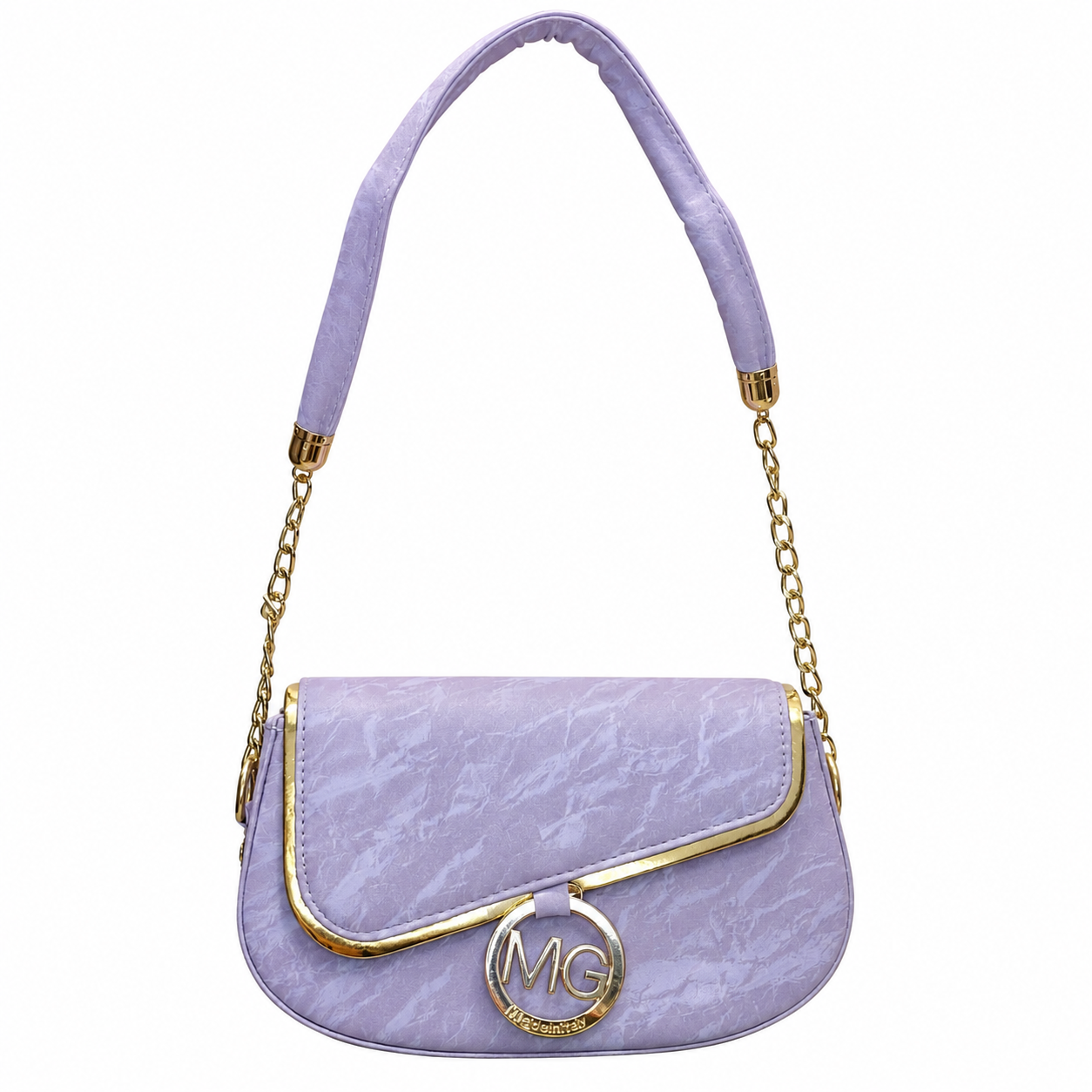 Light Marbled Chain-Shoulder Bag