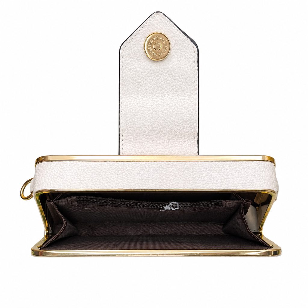 Quilted Frame Envelope Clutch