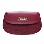 Pleated Textured Flap Chain Shoulder Bag