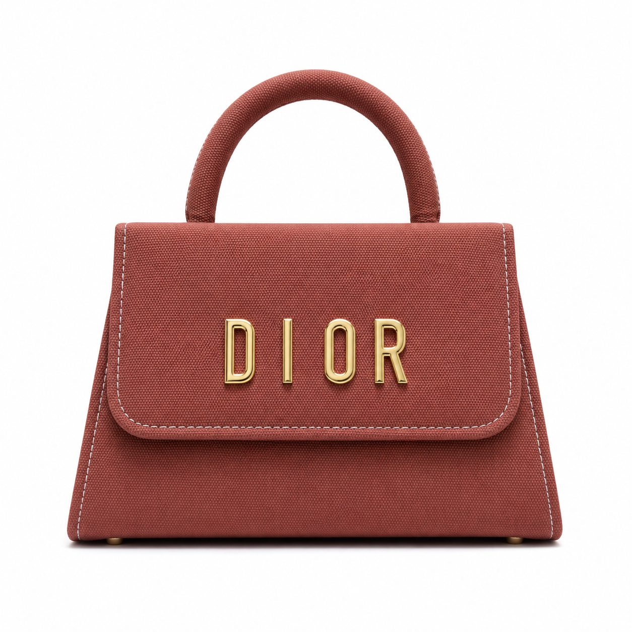 Structured Top-Handle Flap Bag with Chain Strap