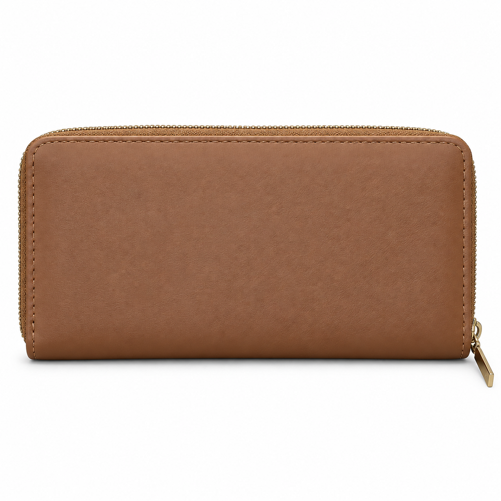 Geometric Pattern Zipper Wallet