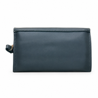 Scalloped Flap Wristlet Clutch