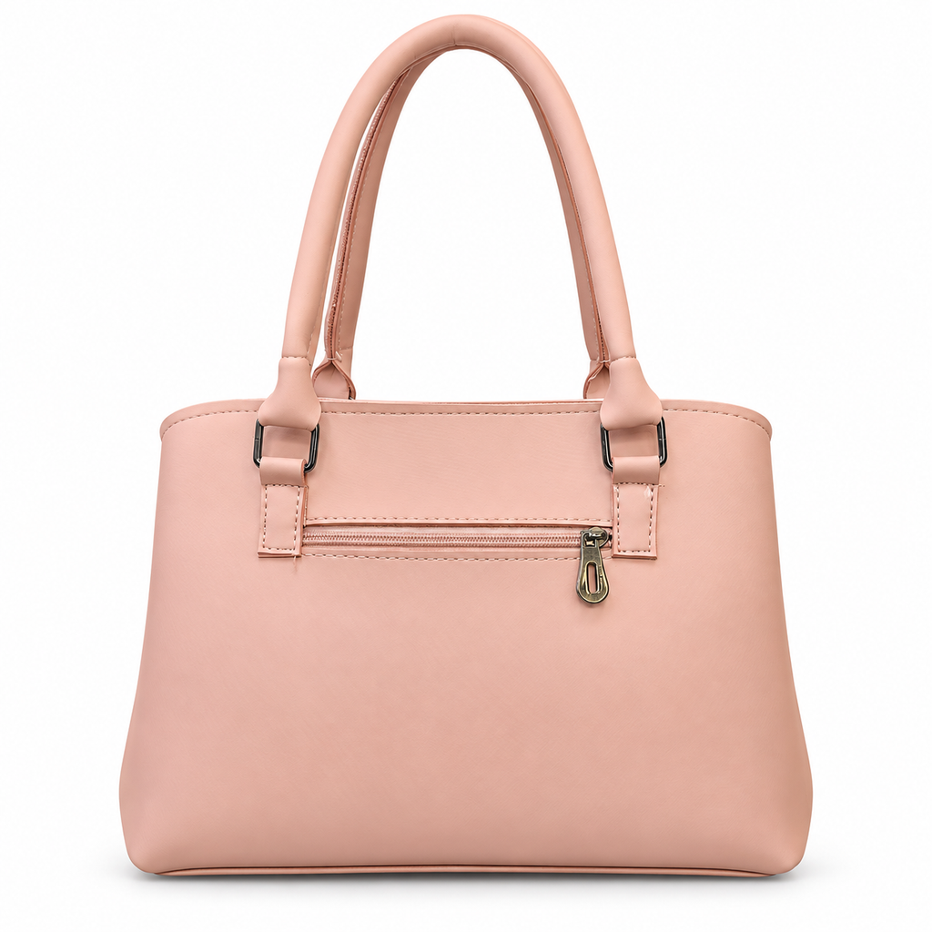 Top-Handle Handbag with Detachable Pouch