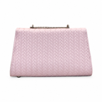 Chevron Embossed Chain Shoulder Bag