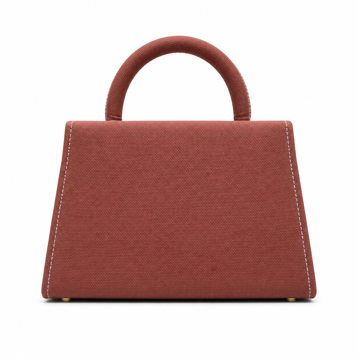 Structured Top-Handle Flap Bag with Chain Strap
