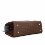 Chevron Embossed Chain Shoulder Bag