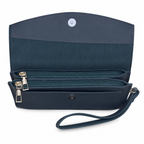 Scalloped Flap Wristlet Clutch