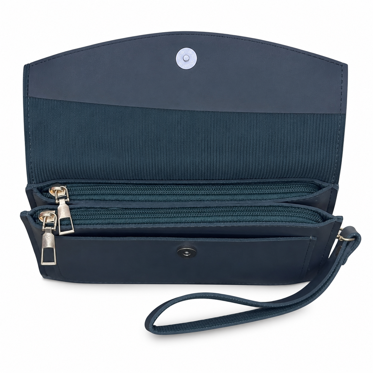 Scalloped Flap Wristlet Clutch