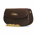 Pleated Textured Flap Chain Shoulder Bag