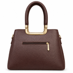 Frame Handbag with Three Interior Compartments