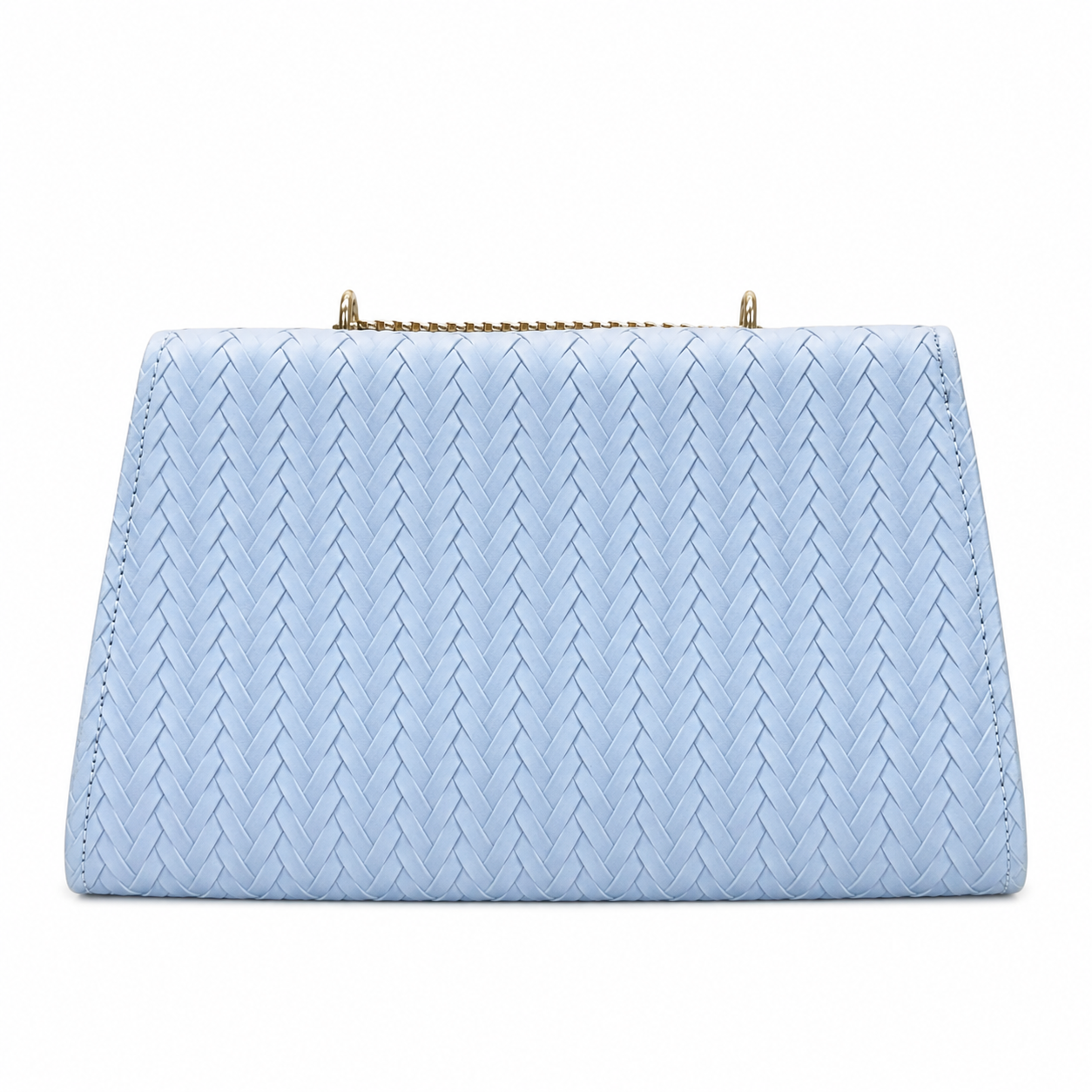 Chevron Embossed Chain Shoulder Bag