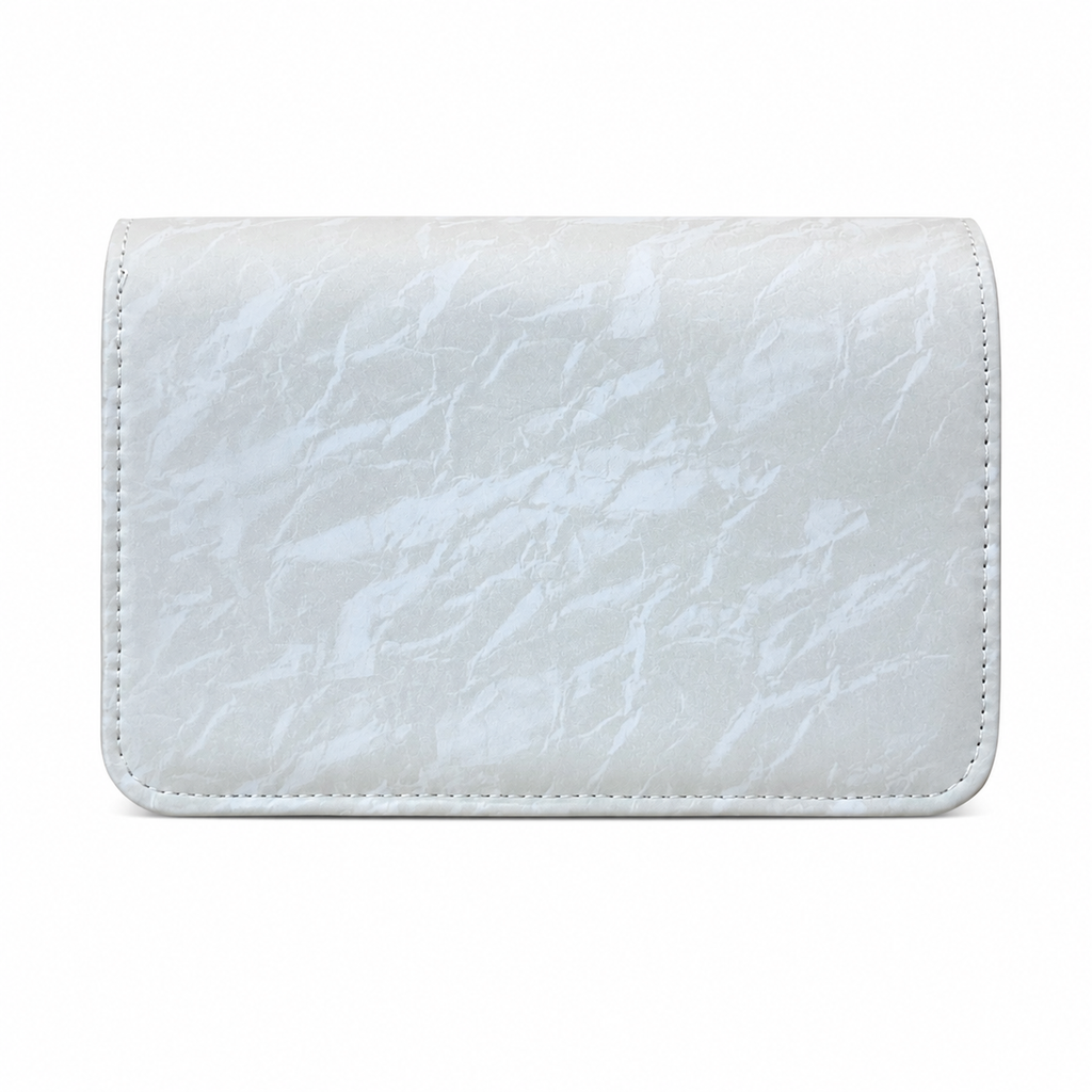 Marbled Flap Clutch Bag