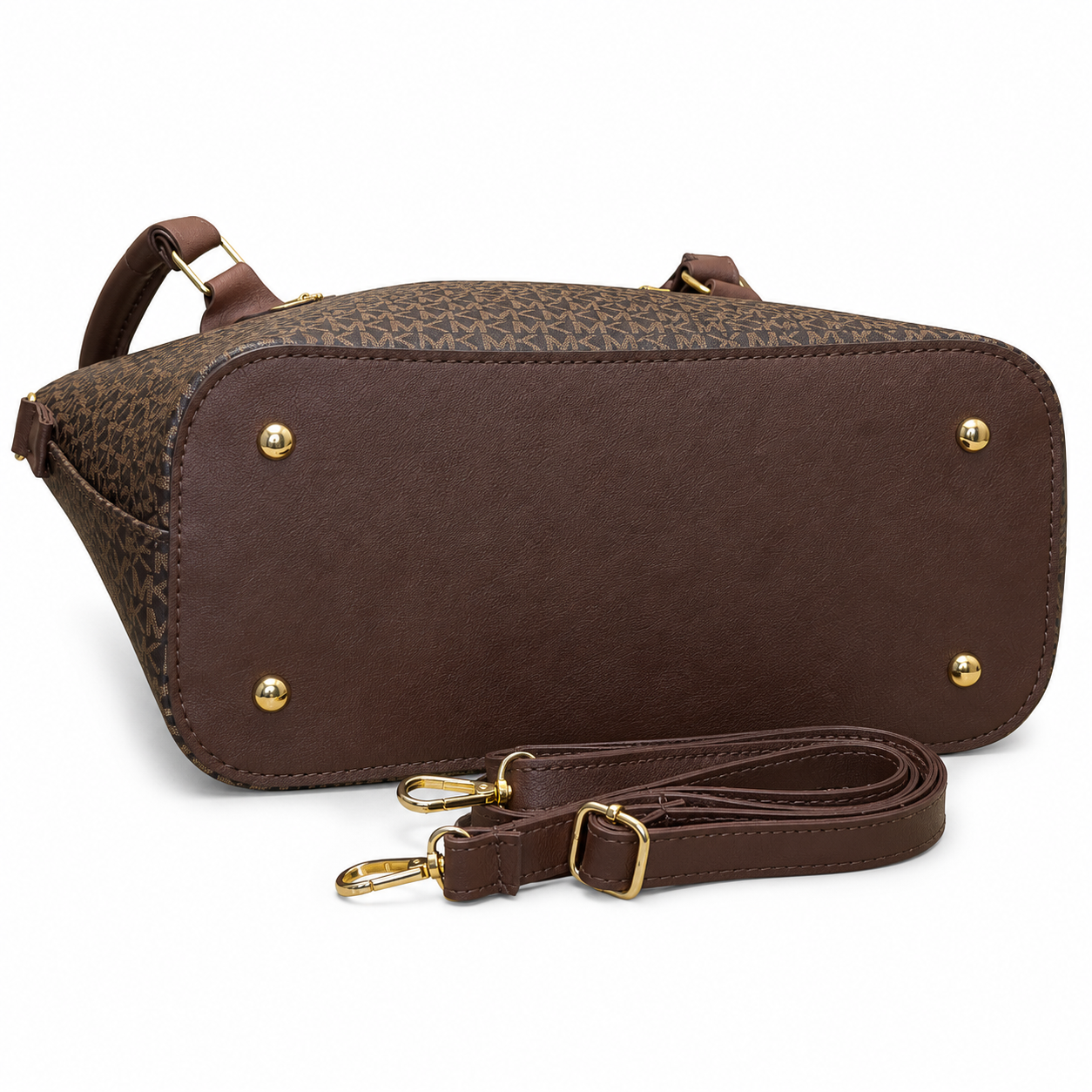 All-Over Patterned Structured Tote Bag MK